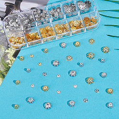 370Pcs 12 Styles Iron Bead Caps Sets&nbsp;IFIN-ME0001-01