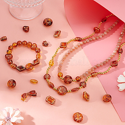 99Pcs 12 Style Imitation Amber Transparent Acrylic Beads&nbsp;MACR-PH0001-69