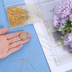 600Pcs 2 Colors Brass Eye Pin&nbsp;KK-SP0001-68C