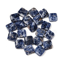 天然ブルースポットジャスパービーズ連売り  ねじれた菱形  19~19.5x19~19.5x5~5.5mm  穴：1mm  約21個/連  15.83''（40.2センチメートル）&nbsp;G-L239-17