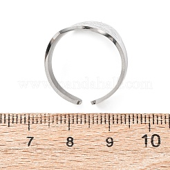 304 Stainless Steel Cuff Rings&nbsp;LS-RJEW-D337-05P