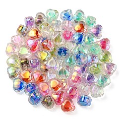 UV Plating Rainbow Iridescent Acrylic Beads&nbsp;OACR-F004-05