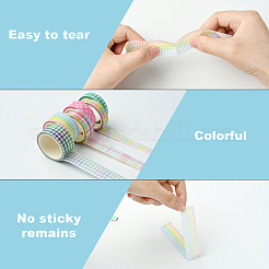 1 Bag 6 Rolls DIY Scrapbook Decorative Paper Tapes&nbsp;DIY-SP0005-15A