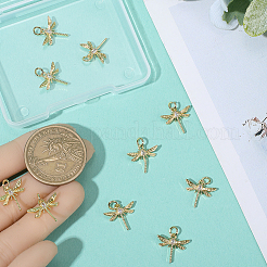 10Pcs Brass Micro Pave Clear Cubic Zirconia Pendants&nbsp;KK-BBC0021-84