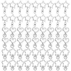 60Pcs 3 Styles Zinc Alloy Swivel Lobster Clasps&nbsp;IFIN-BBC0001-09