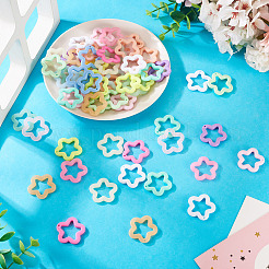 55Pcs 11 Colors Opaque Acrylic Pendants&nbsp;MACR-TA0002-46
