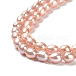 Natural Cultured Freshwater Pearl Beads Strands&nbsp;PEAR-E016-161