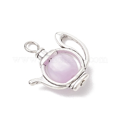 Resin Imitation Cat Eye Pendants&nbsp;PALLOY-JF04167
