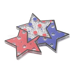 Independence Day Printed Transparent Acrylic Pendants&nbsp;OACR-B055-02D