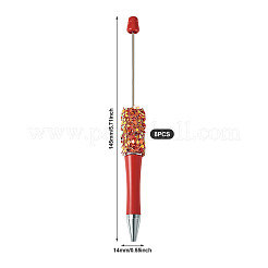 スタースパンコールボールペン8本  ビーズペン  DIYの個性的ペン用  ファイヤーブリック  145x14mm  ピン：1.7mm&nbsp;FIND-TA0006-15C