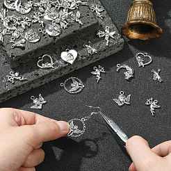 100Pcs 10 Styles Tibetan Style Alloy Pendants&nbsp;TIBEP-CJ0003-05