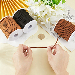 3 Rolls 3 Colors Flat Faux Suede Cord&nbsp;OCOR-CL0001-07