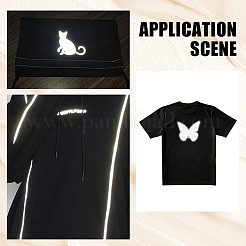Pu伝熱フィルム  Tシャツ用  帽子  衣類  ホワイト  306x0.3mm  2.44 m /ロール&nbsp;DIY-WH20081-086C