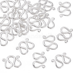 20Pcs Brass S-Hook Clasps&nbsp;KK-TA0008-75
