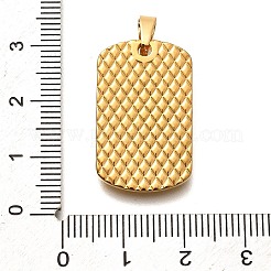 304ステンレスペンダント  ゴールドカラー  長方形のチャーム  スカル  26.5x16x3.5mm  穴：3x6.5mm&nbsp;LS-STAS-B079-03G-02