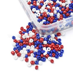 55.5G 3 Colors 8/0 Glass Seed Beads&nbsp;SEED-YW0002-26