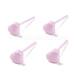 Hypoallergenic Bioceramics Zirconia Ceramic Heart Stud Earrings&nbsp;EJEW-Z023-08D
