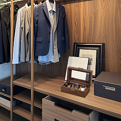 3-Slot Wood Covered with PU Leather Watch Storage Boxes with Glass Visible Window Hinged Lids and Lint Pillows Inside&nbsp;CON-WH0113-10B