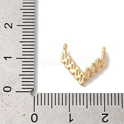 真鍮マイクロパヴェクリアキュービックジルコニアチャーム  ニッケルフリー  V字型  18KGP本金メッキ  12x13x2mm  穴：1mm&nbsp;X-KK-M294-23G