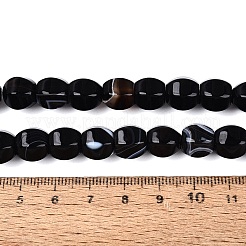 天然石黒瑪瑙ビーズ連売り  ランタン  染め＆加熱  9~10x10~11x9mm  穴：0.6~0.9mm  約38個/連  14.17~14.76インチ（36~37.5cm）&nbsp;G-Q606-78