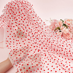 Polyester Mesh Lace Fabric&nbsp;DIY-WH0504-330A
