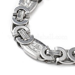 Anti-Tarnish 201 Stainless Steel Oval Link Chain Necklace & Bracelets Set&nbsp;SJEW-G083-08P