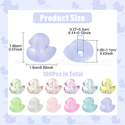 50Pcs Transparent Acrylic Beads&nbsp;OACR-YW0003-79