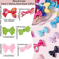 60Pcs 3 Styles Acrylic Beads&nbsp;OACR-SC0002-12