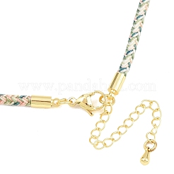 Braided Polycotton Cord Necklaces Making&nbsp;MAK-F038-B22-G