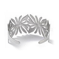304 Stainless Steel Cuff Bangles for Women&nbsp;BJEW-Z078-22P