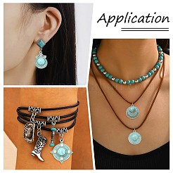 20Pcs 10 Styles Bohemia Styles Alloy & Acrylic Pendants&nbsp;FIND-CJ0005-70
