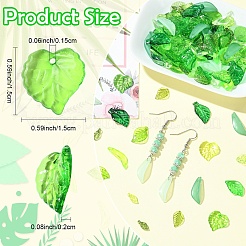 140Pcs 14 Styles Transparent Acrylic Charms&nbsp;TACR-YW0003-34