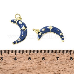 Brass Micro Pave Clear Cubic Zirconia Pendants&nbsp;CU-CBA6B6F-20G