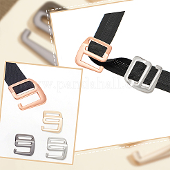 8Pcs 4 Style Alloy Slider Buckles&nbsp;FIND-WR0010-84