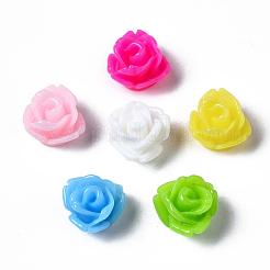 樹脂カボション  花  ミックスカラー  7.5x6mm&nbsp;RB781Y