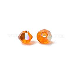プレシオサ®クリスタルビーズ  チェコクリスタル  双円錐形(451 69 302 ロンデル)  90310 200 太陽 アブ  3mm  穴：0.8mm&nbsp;Y-PRC-BA3-90310-200