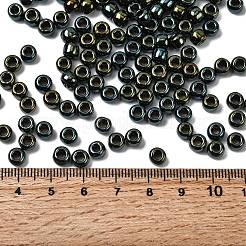 トーホー 3/0ラウンドビーズ  日本製シードビーズ  （メタリックアイリスグリーン/ブラウン84)個  5mm  穴：1.5mm  約60個/10g&nbsp;X-SEED-TR03-0084