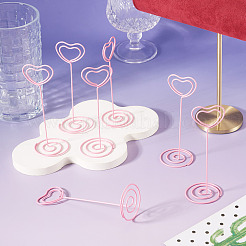 15Pcs Heart Iron Name Card Holder&nbsp;AJEW-TA0003-53