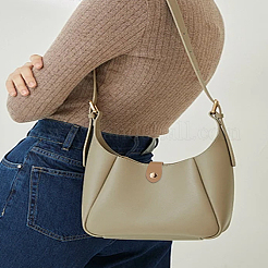 5セット5色の合成皮革製縫い付け式財布ロック、スナップボタン付き  ミックスカラー  3.2~10.8x2.6~2.65x0.15cm  穴：1.6mm  1セット/色&nbsp;FIND-LP0004-42