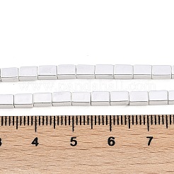 電気めっき合成非磁性ヘマタイト ビーズ 連売り  直方体の  ミックスカラー  5x3x3mm  穴：1mm  約79個/連  15.91インチ（40.4cm）&nbsp;G-C156-01