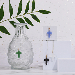 40Pcs 8 Colors Glass Pendants&nbsp;GLAA-CA0001-53
