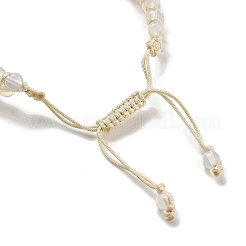 Opalite Braided Round Bead Bracelets&nbsp;BJEW-K251-06J