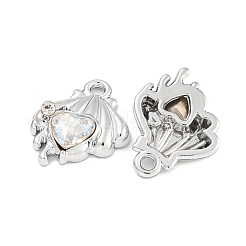 UV Plating Alloy with Rhinestone Pendants&nbsp;FIND-M033-26P-03