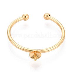 Brass Cup Peg Ring Settings&nbsp;KK-N274-35G