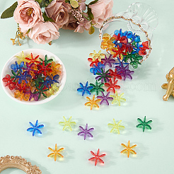 120Pcs Transparent Acrylic Beads&nbsp;OACR-SC0003-02B