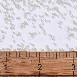 MIYUKIデリカビーズ  シリンダー  日本製シードビーズ  11/0  （db0383)艶消し透明オイスター光沢  1.3x1.6mm  穴：0.8mm  約10000個/袋  50 G /袋&nbsp;SEED-X0054-DB0383