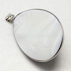 Paua Shell Pendants&nbsp;SSHEL-F0001-06-01