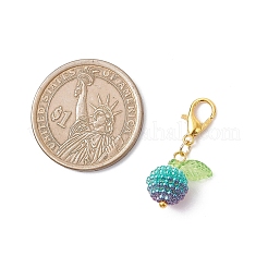 Imitation Pearl Acrylic Berry Beaded Pendants Decorations&nbsp;HJEW-JM04077-02