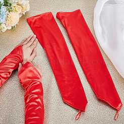 Women Satin Hook Finger Gloves&nbsp;AJEW-WH0455-59A