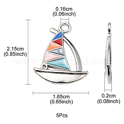 Alloy Enamel Pendant Rhinestone Settings&nbsp;ENAM-YW0002-34